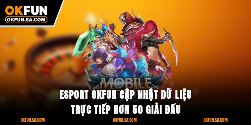 E-Sport OKFUN 1 E-Sport OKFUN cập nhật dữ liệu trực tiếp hơn 50 giải đấu