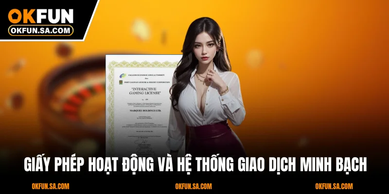 OKFUN Lừa Đảo Hay Sự Thật Về Uy Tín Của Nhà Cái Hàng Đầu 2 Giấy Phép Hoạt Động Và Hệ Thống Giao Dịch Minh Bạch